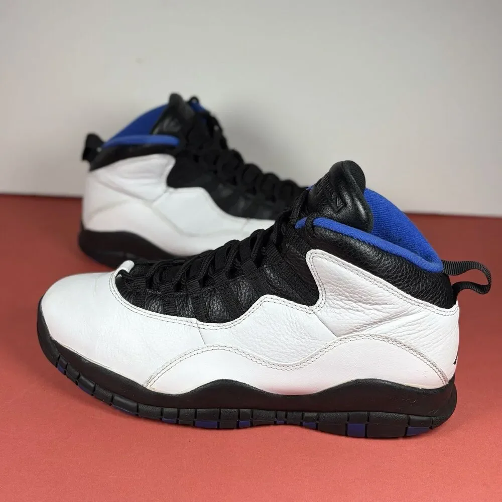 Nike Air Jordan 10 Retro Orlando 2018 White Blue 310805-108 Men's Size 10.5